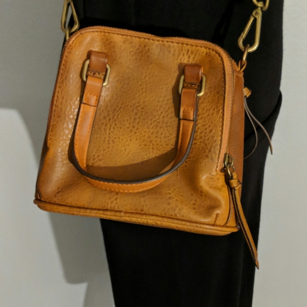 Small leather Free People crossbody